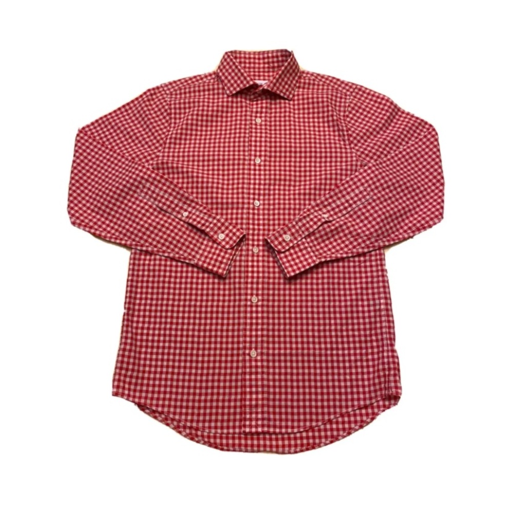 Jack Spade red gingham button down shirt, size XL